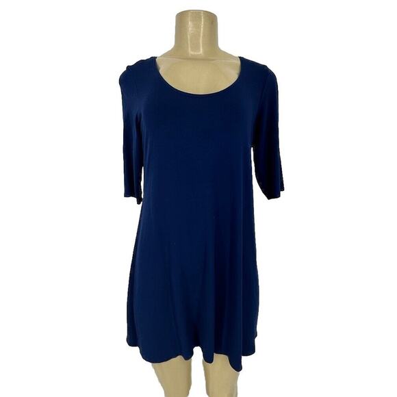 EILEEN FISHER XS Women Half Sleeve Round Neck Rayon Stretch T-Shirt Top Z100 - Picture 1 of 8